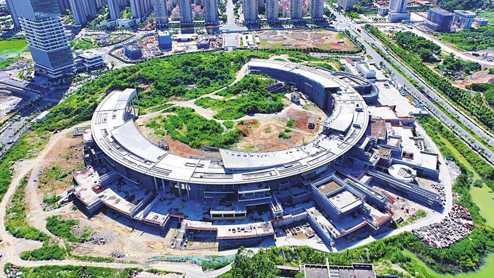 城市文化旅游綜合體內部砌體結構施工完成